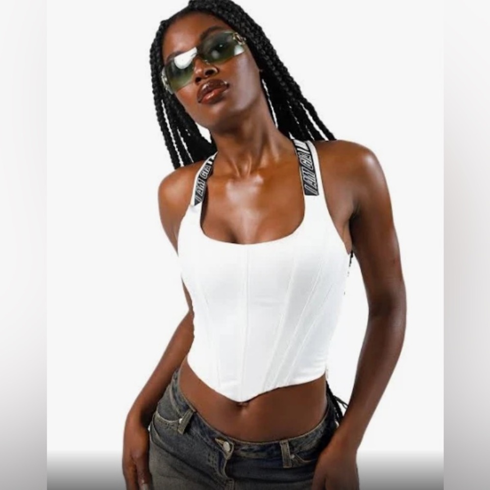 I.Am.Gia Siobhan white corset